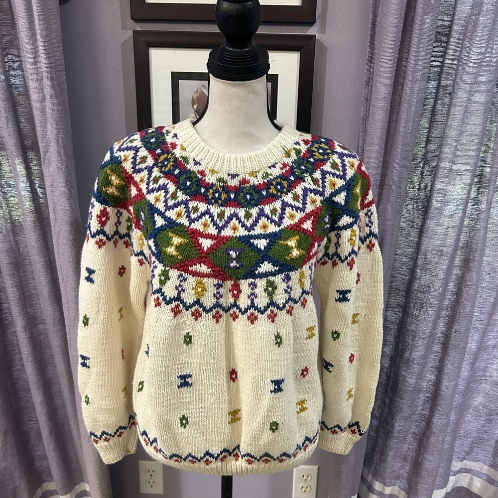 Vintage Northern Isles Fair Isle Sweater